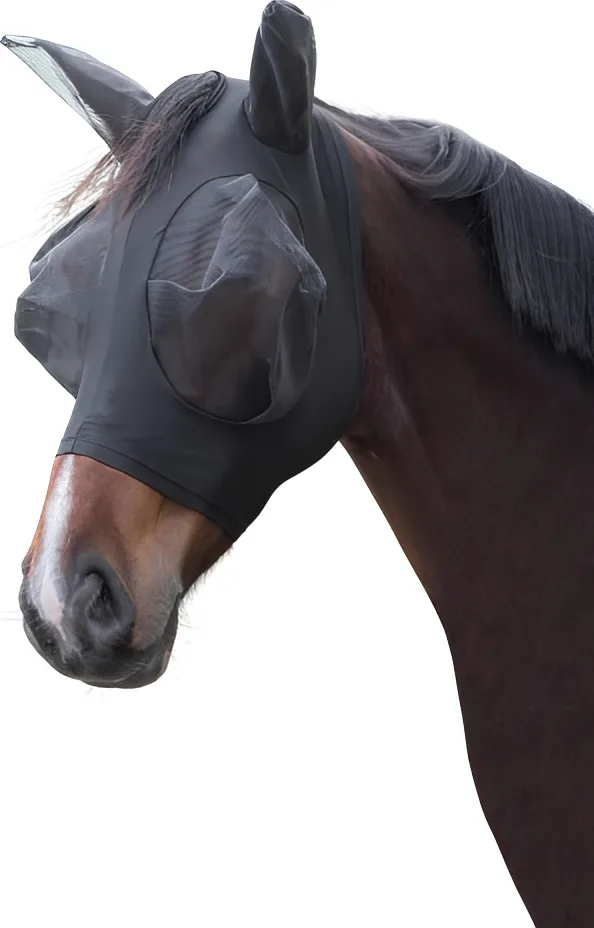 Mascara anti moscas caballos FinoStretch Negro Full — foto principal