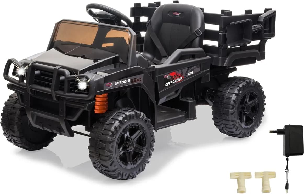 Buggy Atv jueguete Ride-On Offroader Bufalo Negro 12V niños — foto principal