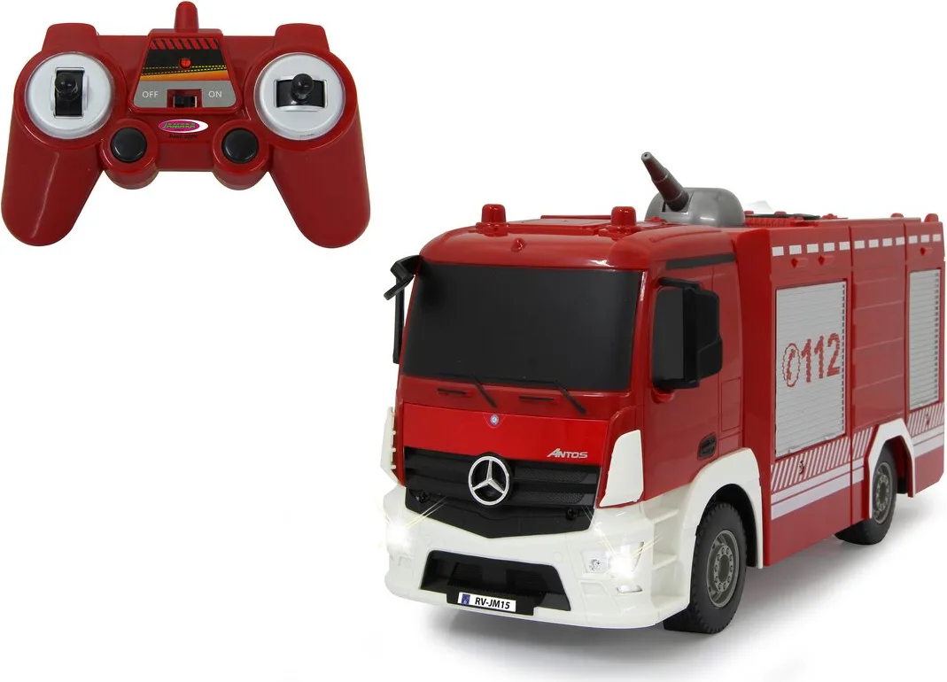 Camion Bomberos Radio Control Bomberos TLF con Función de Rociado Mercedes-Benz Antos 1:26 2,4GHz — foto principal