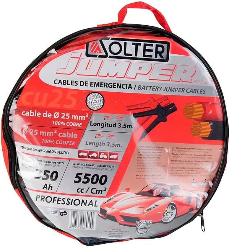 Cables Arranque coches motos y furgones Cu 25 mm — foto principal
