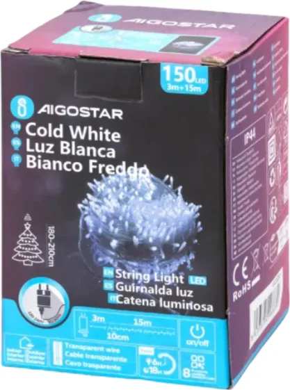 Luces Led Navidad Luz Blanca Fria Max 3.6W — foto principal