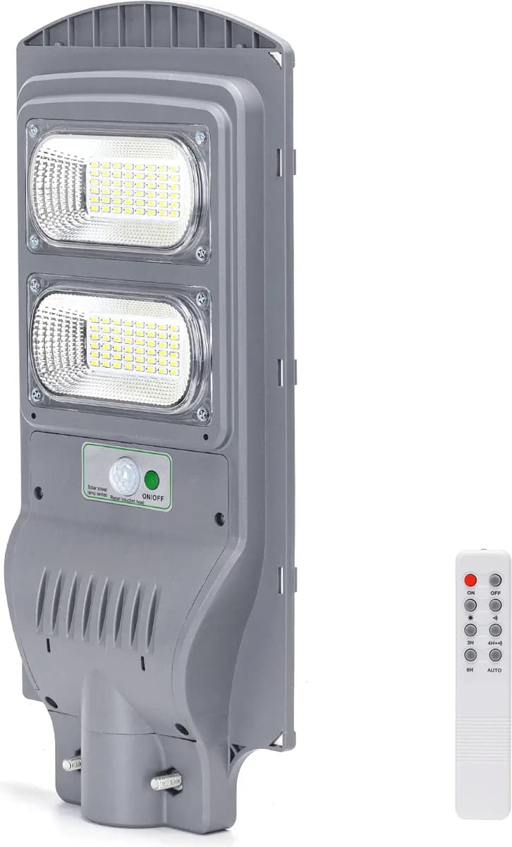 Farola Solar Exterior 100w con Sensor Movimiento y Control Remoto Aigostar — foto principal