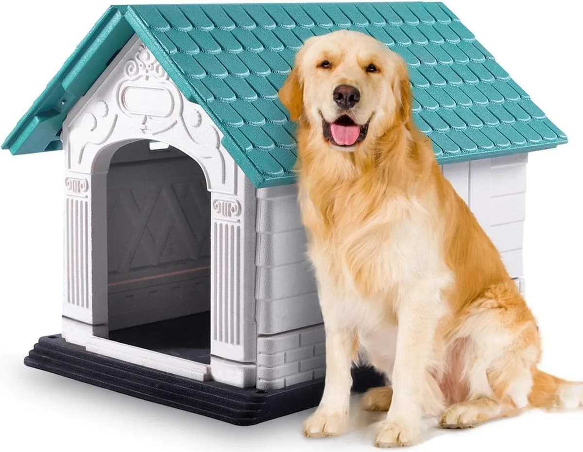 Caseta perro plastico exterior resistente Dog Villa Nobleza L — foto principal