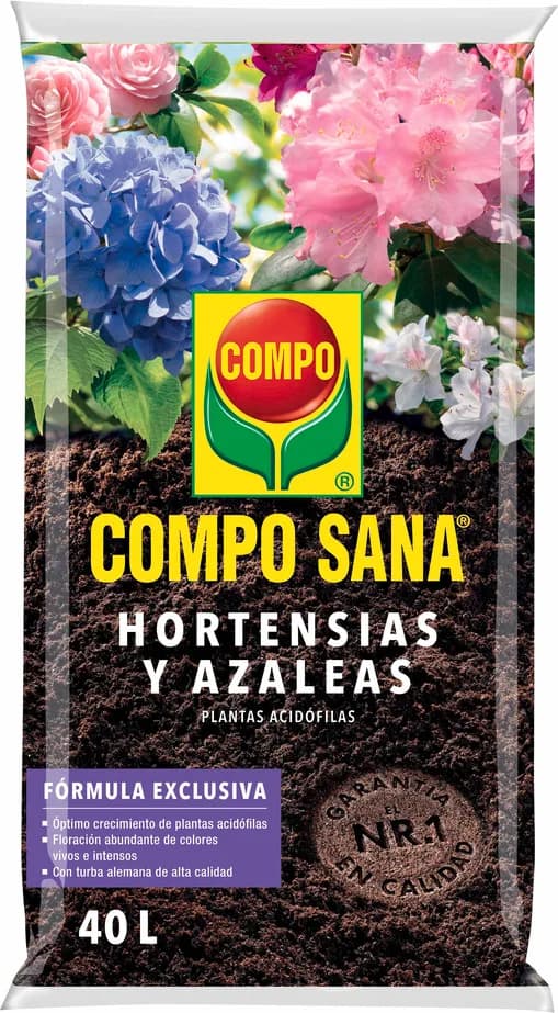 Sustrato Compo Sana Hortensias y Azaleas 40 litros — foto principal