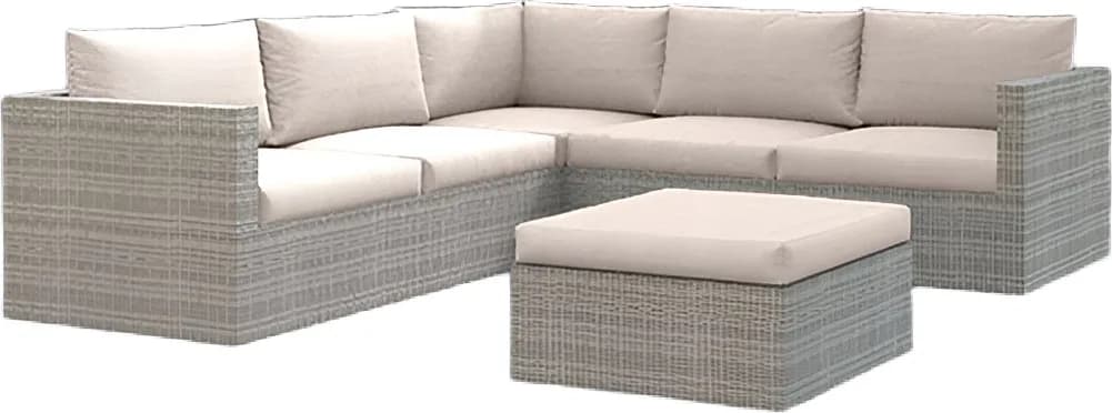 Set Rinconera Ratan.2 Sofas+Rinconera+Mesa — foto principal