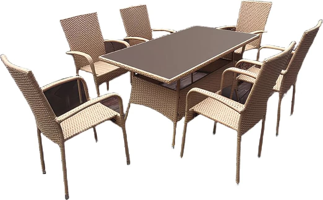 Silla Jardin Vancouver Acero/Ratan — foto principal