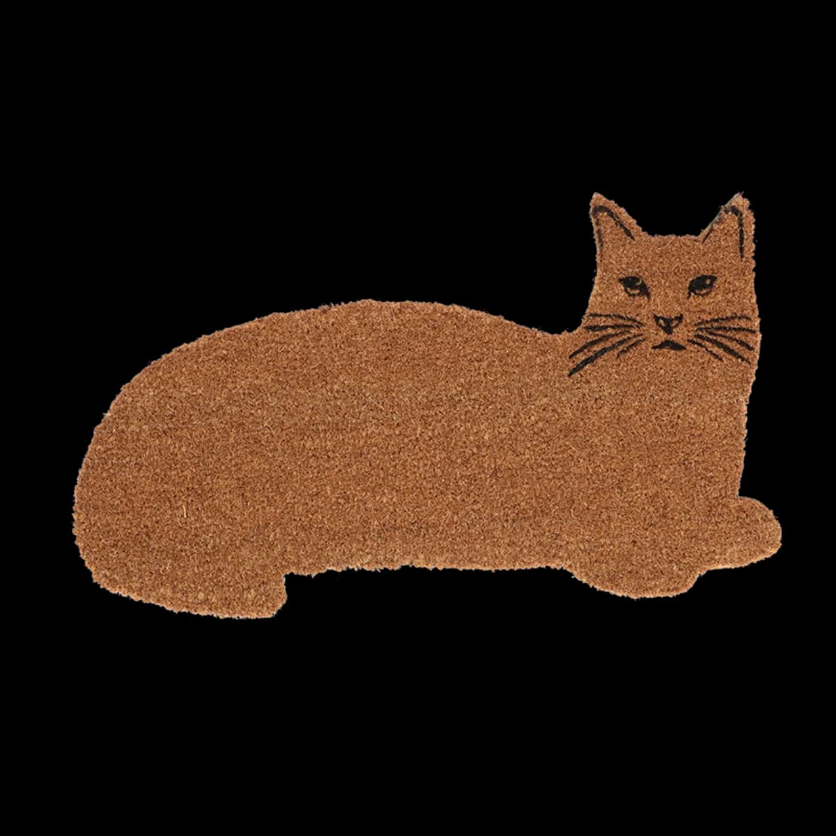 Felpudo Figura Gato Fibra de Coco — foto principal