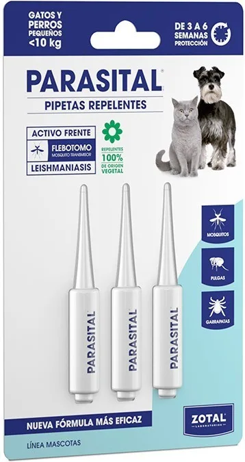 Parasital Pack 3 Pipetas Perros Pequeños y Gatos — foto principal