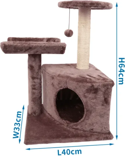 Arbol Rascador Marron para Gatos — foto principal