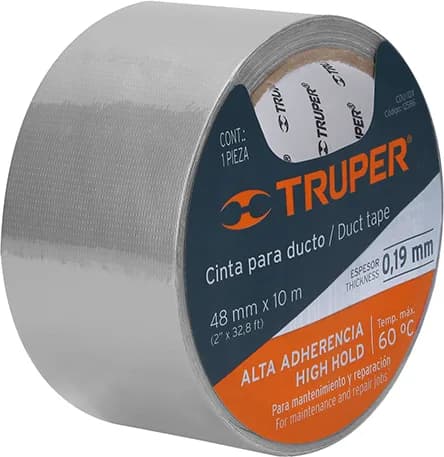 Cinta Americana Truper 48mm x 10 Metros Gris — foto principal