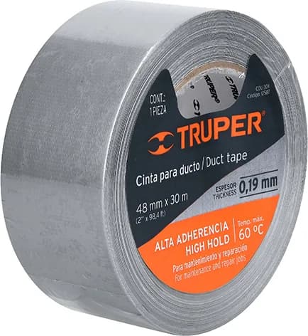 Cinta Americana Truper 48mm x 30 Metros Gris — foto principal