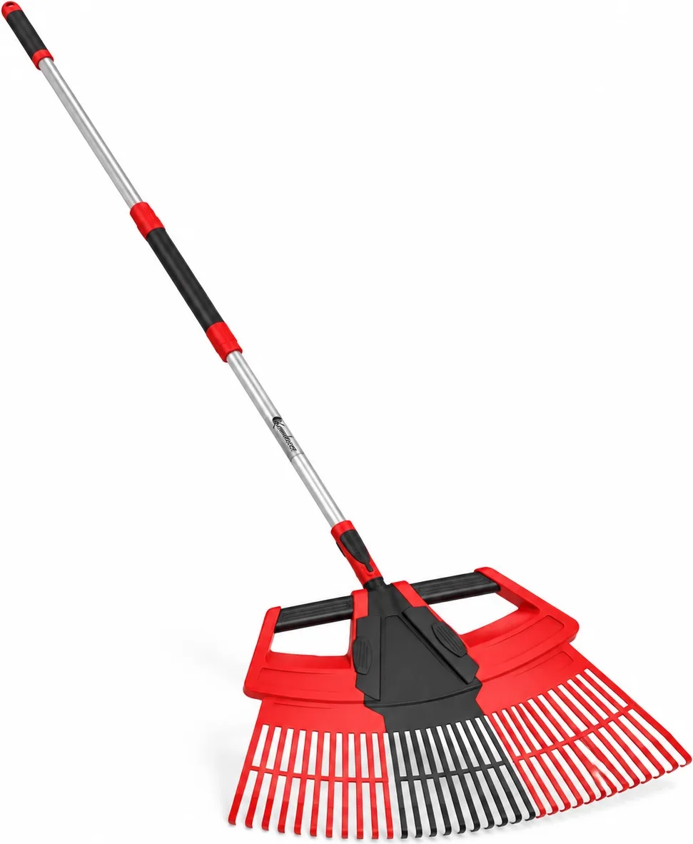 Rastrillo de Jardin 3 en 1 Desmontable 174 cm - Recoge Hojas Ajustable — foto principal