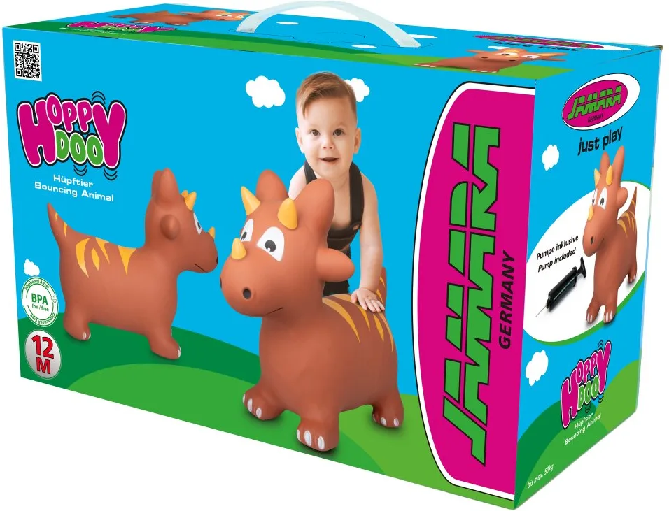 Dino Saltarin Correpasillos - Juguete Infantil Marron — foto principal