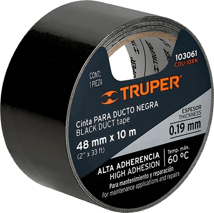 Cinta Americana 48mm x 10m Negro Truper — foto principal