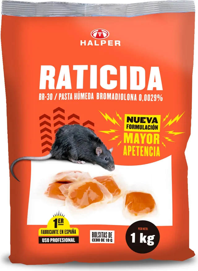 Raticida Pasta Humeda Rojo Halper BR-30 1 Kg — foto principal