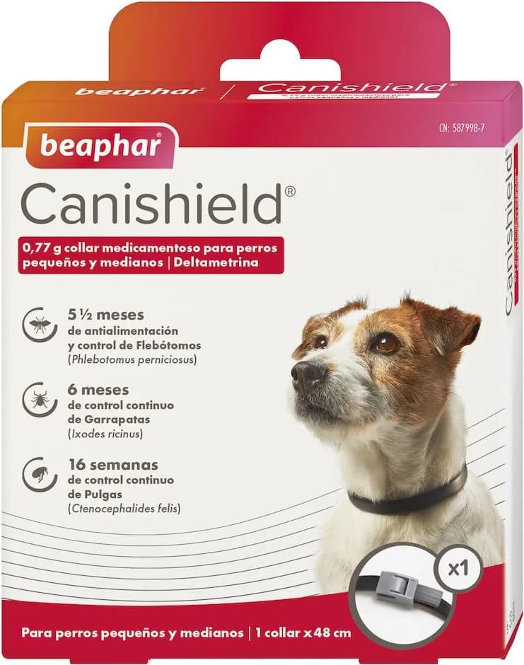 Beaphar Canishield Collar Antiparasitario Perro Pequeño y Mediano - 48 cm — foto principal
