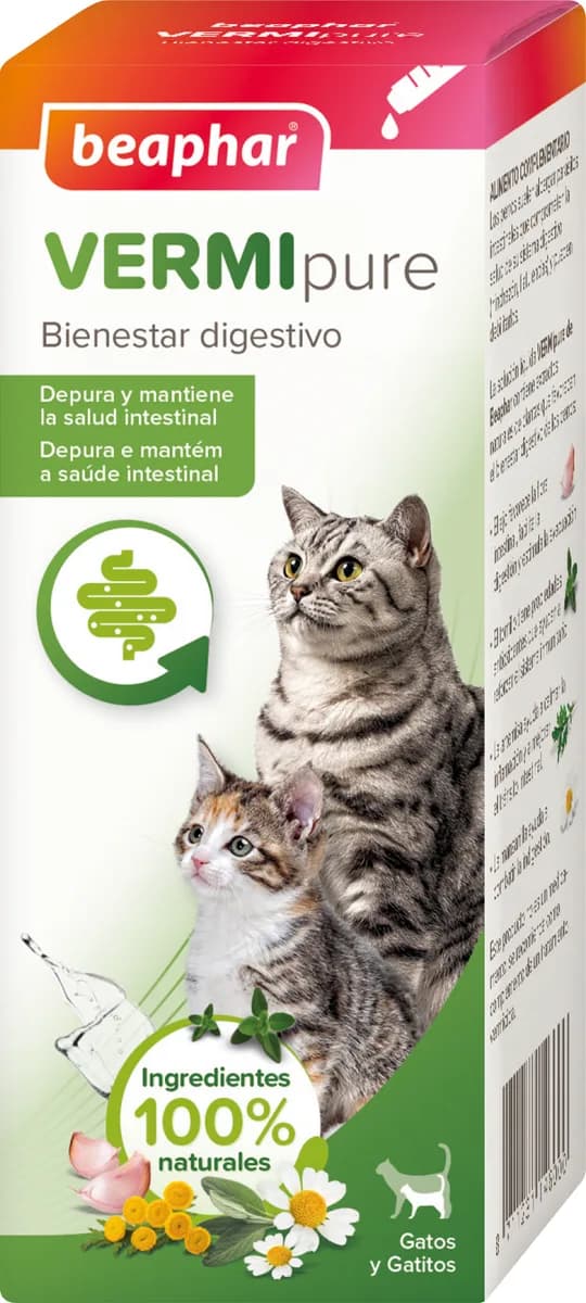 Beaphar VERMIpure Solucion Liquida Gatos y Gatitos 50ml — foto principal