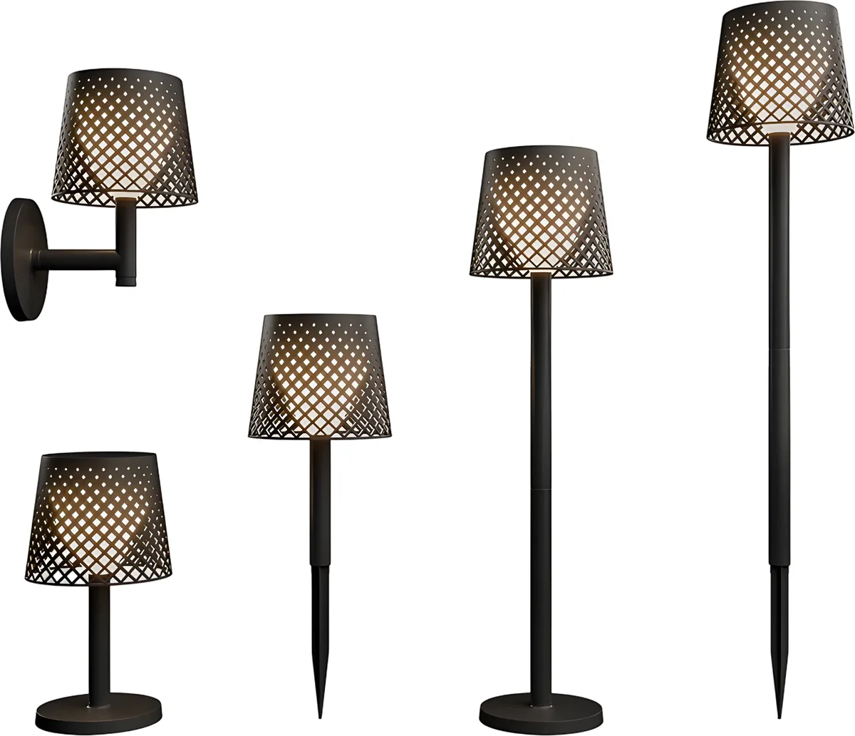 Lampara Solar Negra Greta 5 en 1 — foto principal