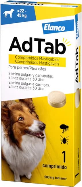 AdTab Comprimidos Masticables Antiparasitarios Perros 22 - 45 Kg — foto principal