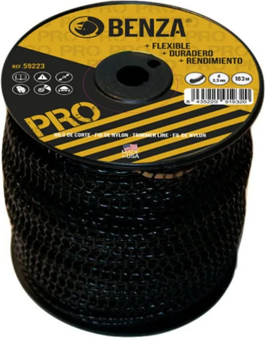 Hilo Nylon Desbrozadora Trenzado Pro Benza 3,3 mm 183 Metros — foto principal