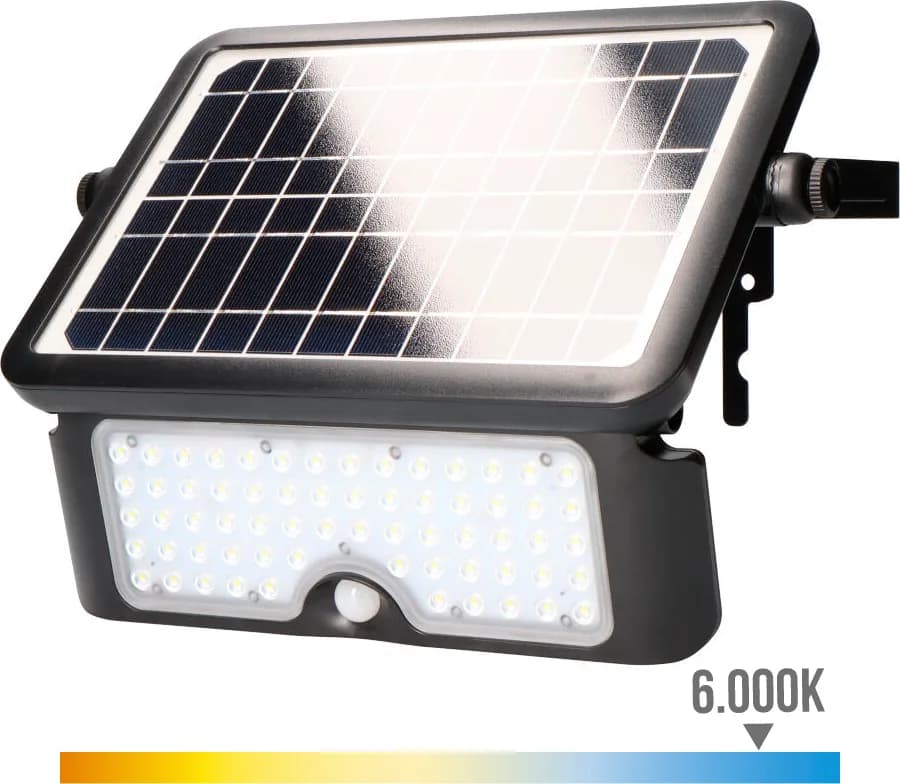 Aplique Solar EDM Sensor de Presencia 10 W 6000k — foto principal