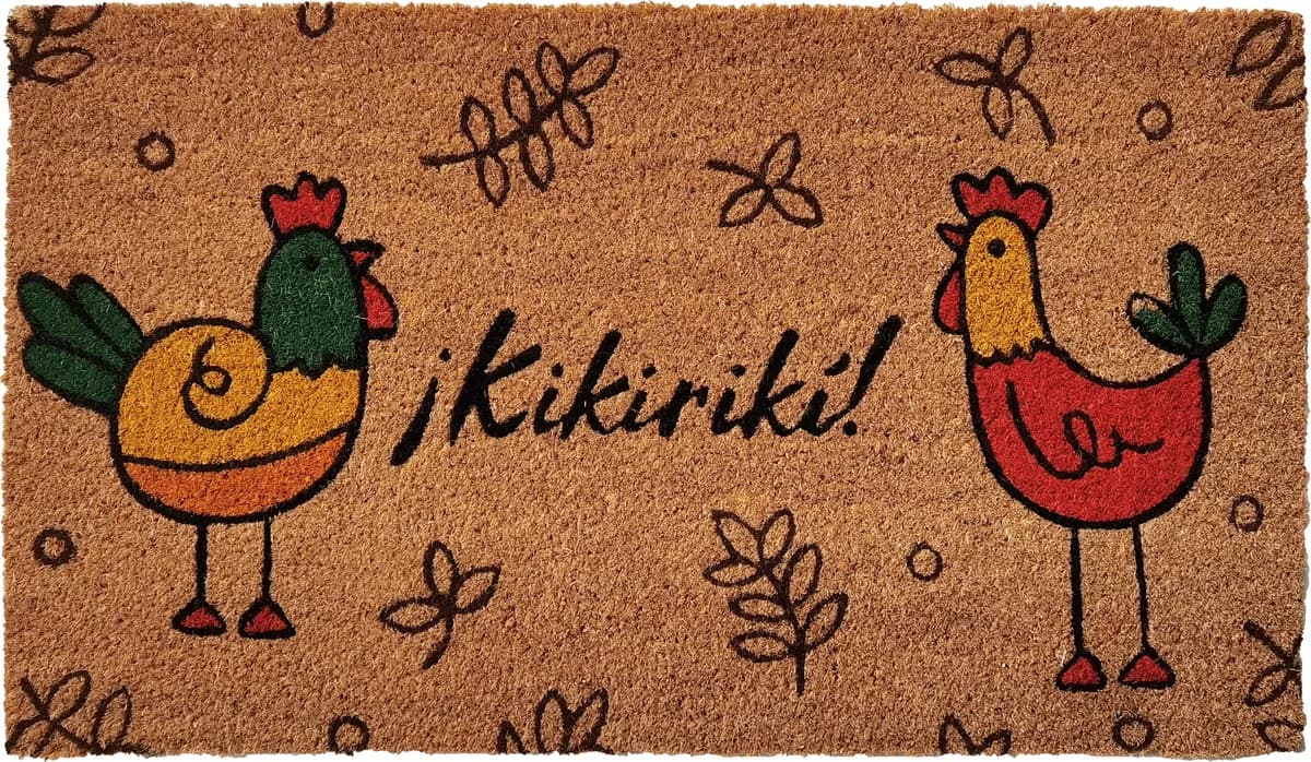 Felpudo Coco Natural Kikiriki 40x70 — foto principal