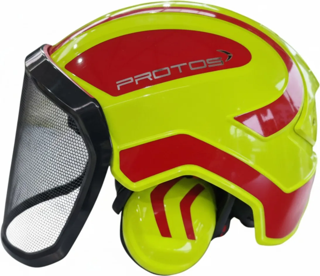 Casco Protos Integral Arborist Amarillo Neon/Rojo — foto principal