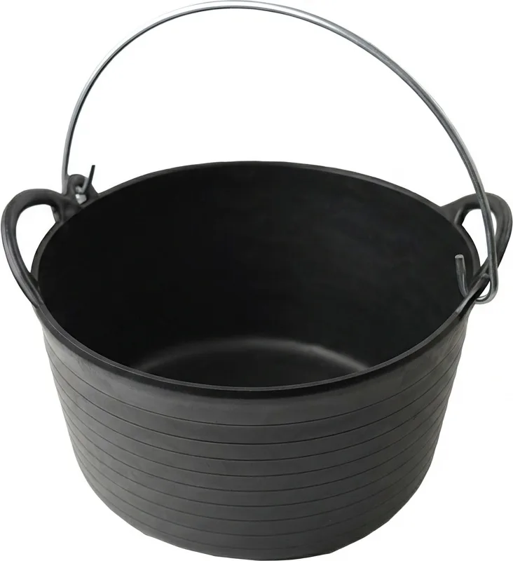 Capazo 12L Negro Reforzado C/Asa Metalica — foto principal