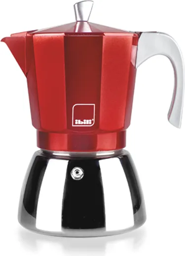 Cafetera Express Ibili Elba Red 450ml — foto principal