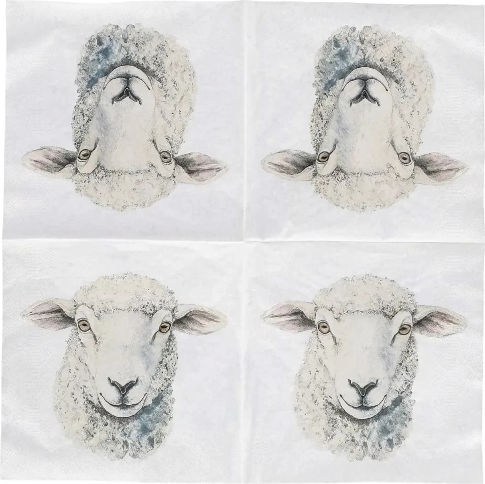 Servilletas Papel Oveja 33x33 cm 20 uds — foto principal