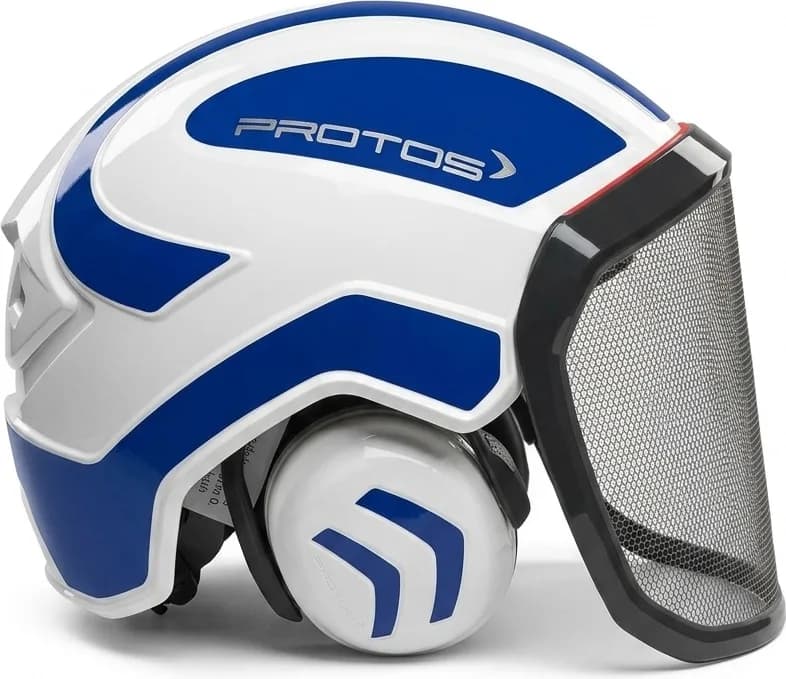 Casco Protos Integral Arborist Azul Reflex/Blanco — foto principal