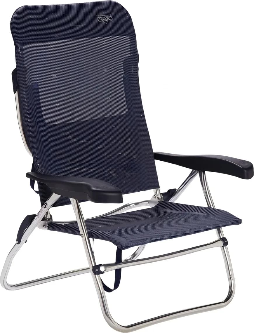 Silla de Playa Reclinable Crespo AL/223 Azul Oscuro — foto principal