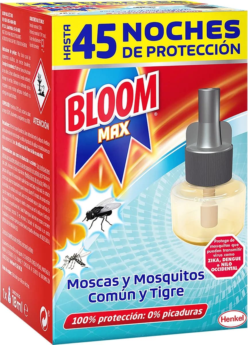 Bloom Max Insecticida Electrico Mosquitos 1 Recambio 45 Noches — foto principal