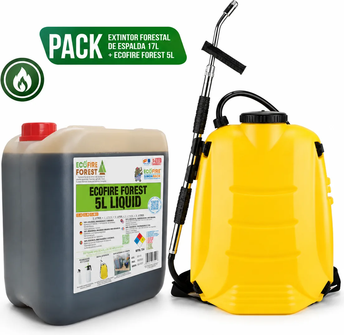 Pack Extintor Forestal de Espalda Matabi 17L + Ecofire Forest 5L — foto principal