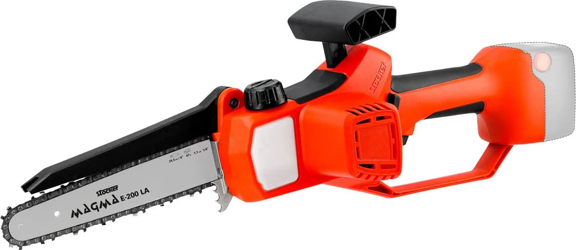 Motosierra de poda Stocker Magma E-200 LA 21 V, con cargador doble y sin batería — foto principal