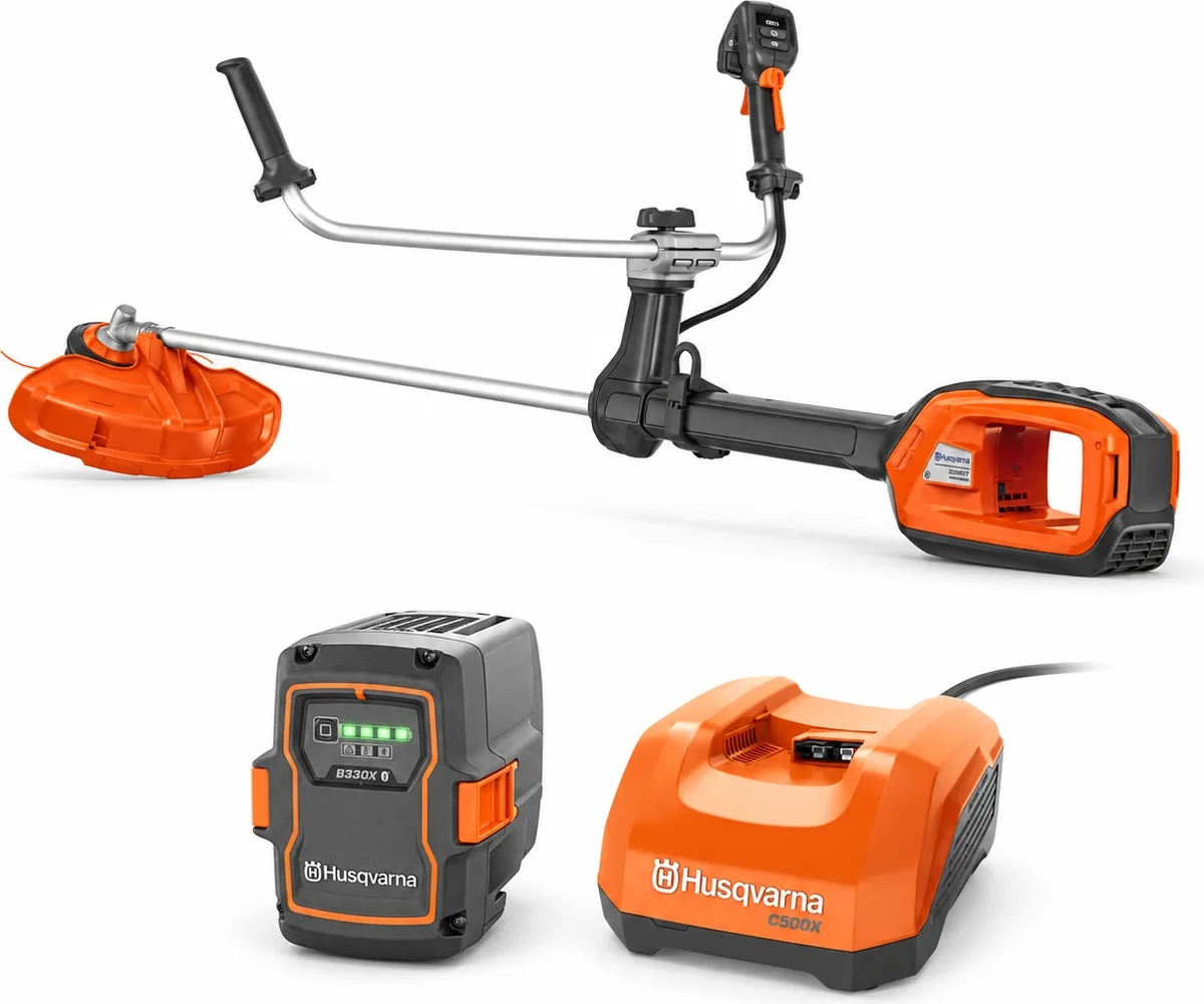 Pack desbrozadora Husqvarna 525iRXT + batería 40-B330X 9 Ah y cargador rápido C500X — foto principal