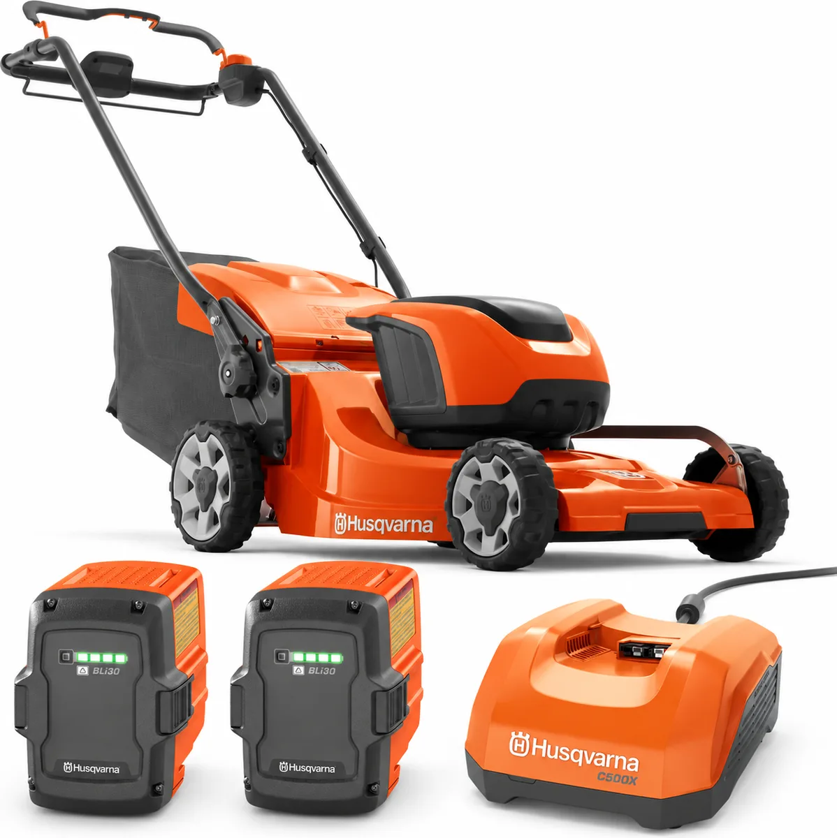 Pack cortacésped autopropulsado Husqvarna LC347iVX 47 cm + 2 baterías BLi30 7,5 Ah y cargador rápido C500X — foto principal