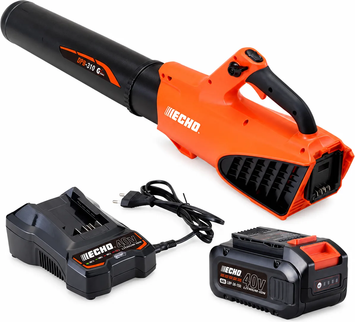 Pack soplador ECHO DPB-310 Garden+ 40V + batería 4 Ah y cargador LC3604 — foto principal