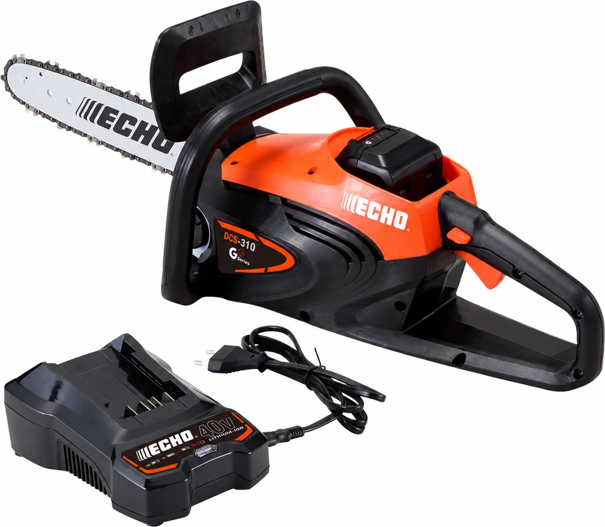 Pack motosierra ECHO DCS-310 Garden+ 40V + batería 4 Ah y cargador LC3604 — foto principal