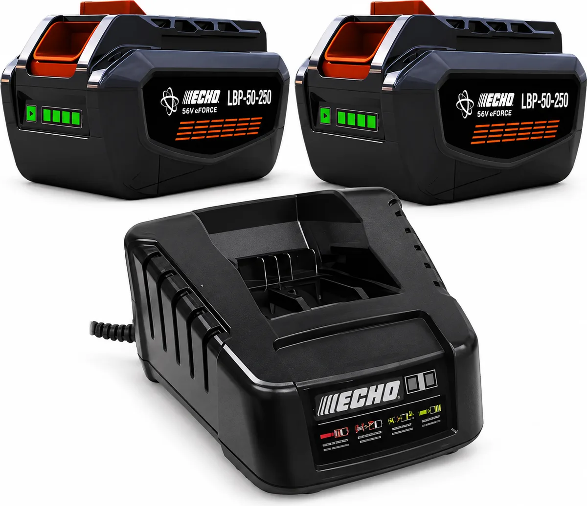 Pack 2 baterías ECHO eFORCE 56 V 4,5 Ah LBP-56V250 + cargador rápido LCJQ-560 — foto principal
