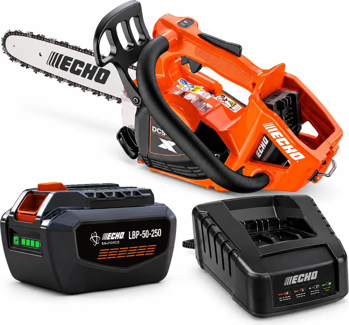 Pack motosierra poda ECHO DCS-3500T PRO 35 cm + batería 56 V 4,5 Ah y cargador rápido — foto principal