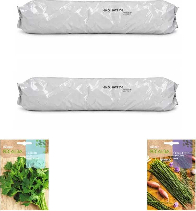 Pack aromáticas para huerto urbano: 2 sacos + 2 sobres Rocalba — foto principal