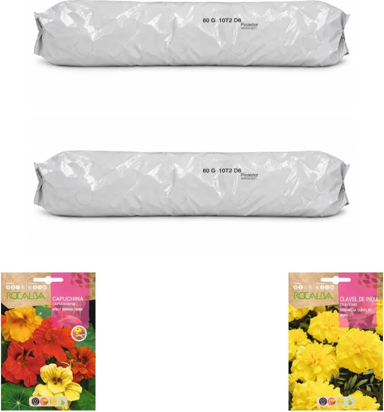 Pack flores compactas para huerto urbano: 2 sacos + 2 sobres Rocalba — foto principal