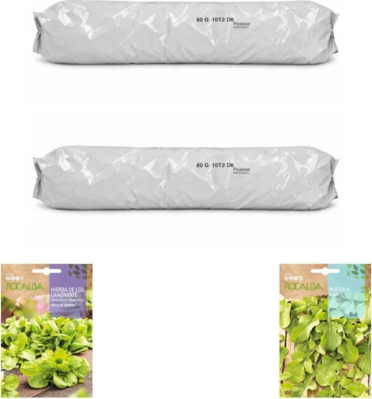 Pack hojas con canónigos: 2 sacos + 2 sobres | Gama de 2, 4 y 8 — foto principal