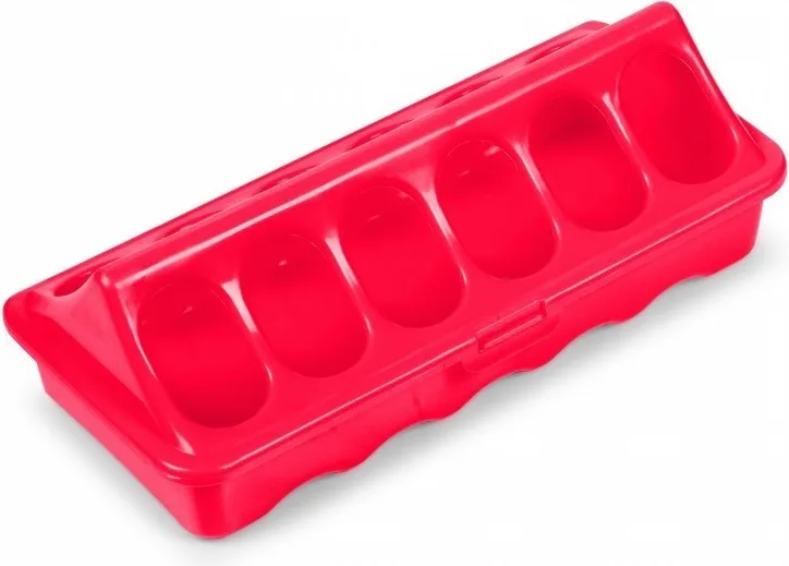 Comedero Copele de plástico rojo con huecos — foto principal