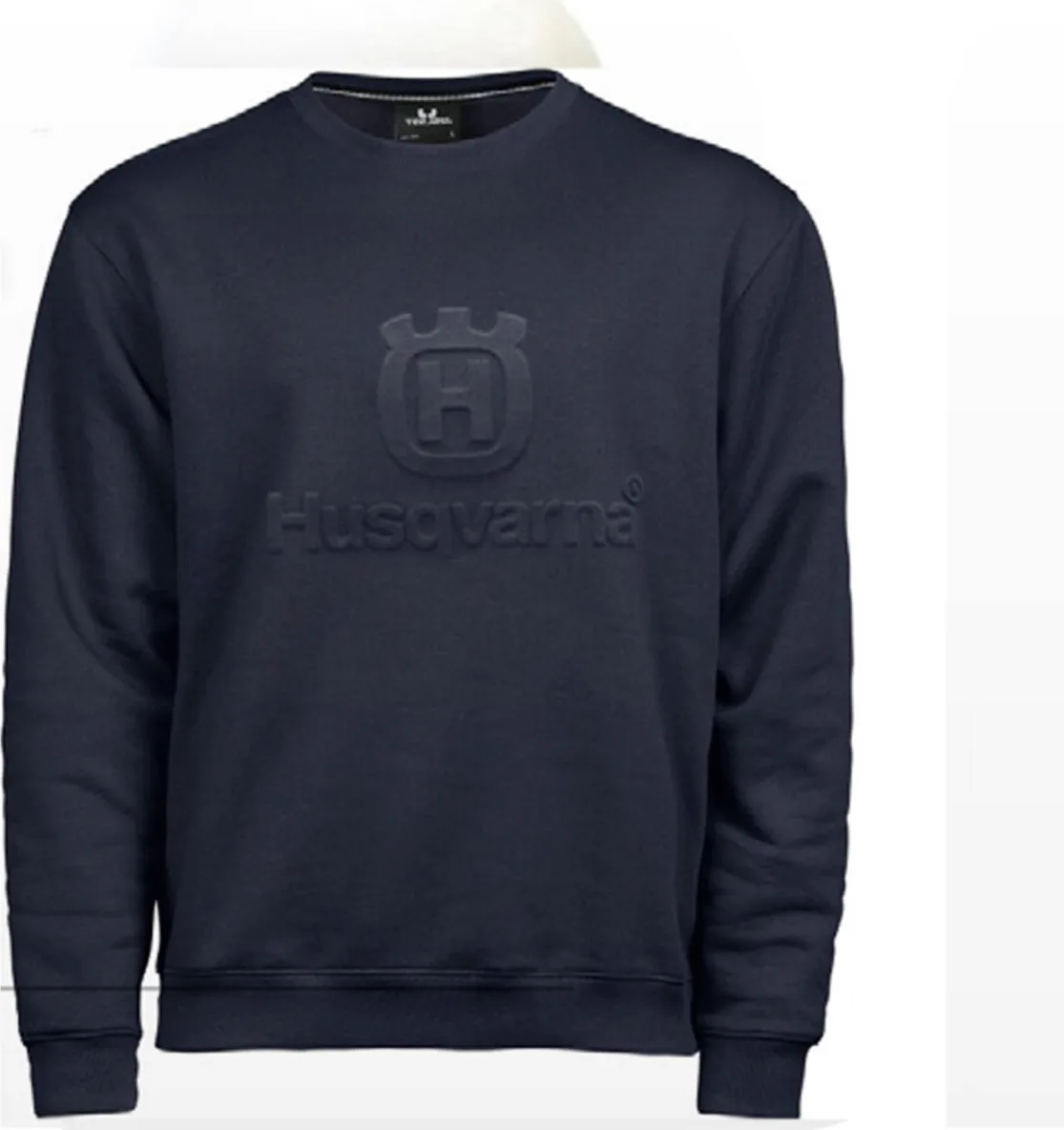 Sudadera Husqvarna azul marino con logo — foto principal