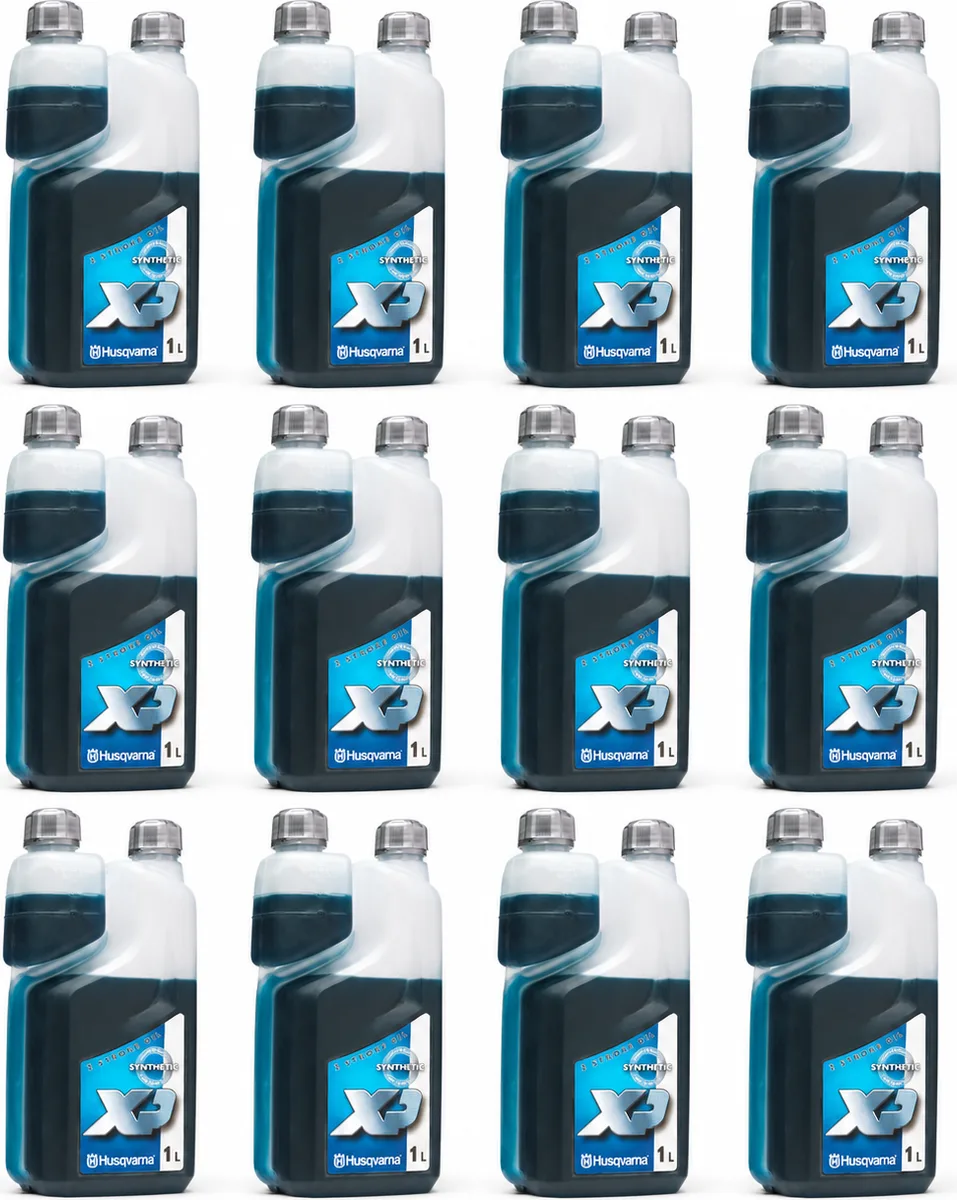Aceite Husqvarna XP Synthetic 2T · caja de 12 botellas de 1 litro — foto principal