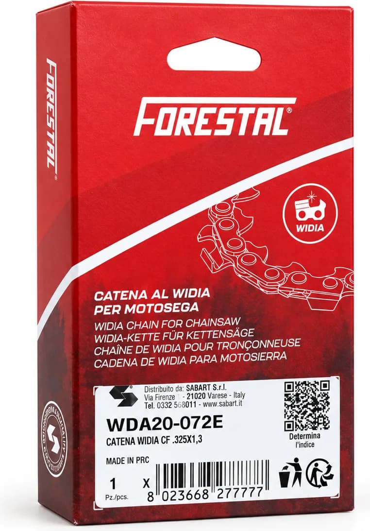 Cadena motosierra Forestal Widia WDA20 .325" 1,3 mm 72 eslabones · elige 1 o 3 cadenas — foto principal