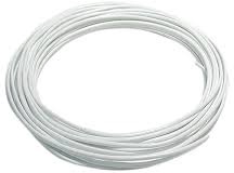 Alambre Plastificado Blanco 10 Metros