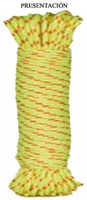 Cuerda Poli�ster / Trenzado Color Amarillo Fluor 3mm 20 metros